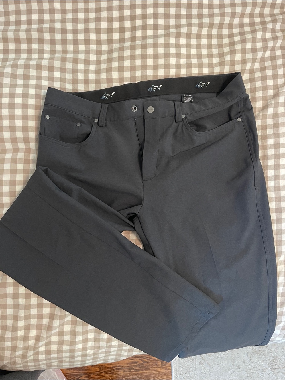 Slim Straight Men's Pants in Black - Stretch Comfort